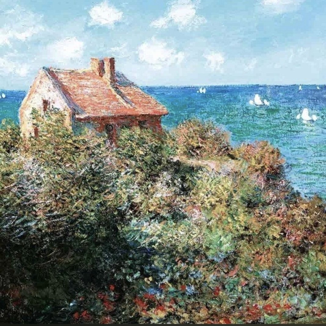 monet'in bu manzarasını görünce aklıma düştün. burada böyle bir manzaranın içinde. ikimizin aşkı monet'in tablolarında.

#claudemonet