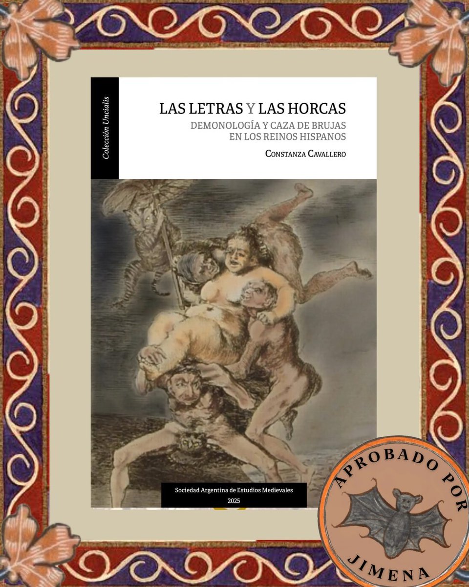 JimenaUcm's tweet photo. 🔥¿Sabías que en los reinos hispanos también hubo caza de brujas… y que las palabras podían matar tanto como las hogueras?
🧙‍♀️Hoy la #RecomendaciónJimena : 📚 Las letras y las horcas. Demonología y caza de brujas en los reinos hispanos, de @india_interior 👇

@saemedargentina https://t.co/b9NkKVMQB1