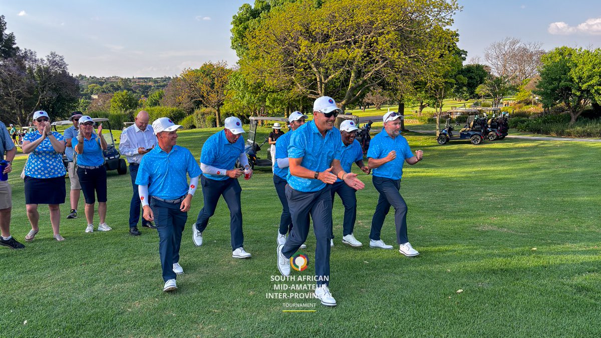 GolfRSA's tweet image. Pure joy. Proud team. Perfect finish.

Gauteng North celebrate their 2025 SA Mid-Amateur IPT victory at @Royal_JHB_Golf!
#golfrsa #midamipt #daisies #WinningMoments