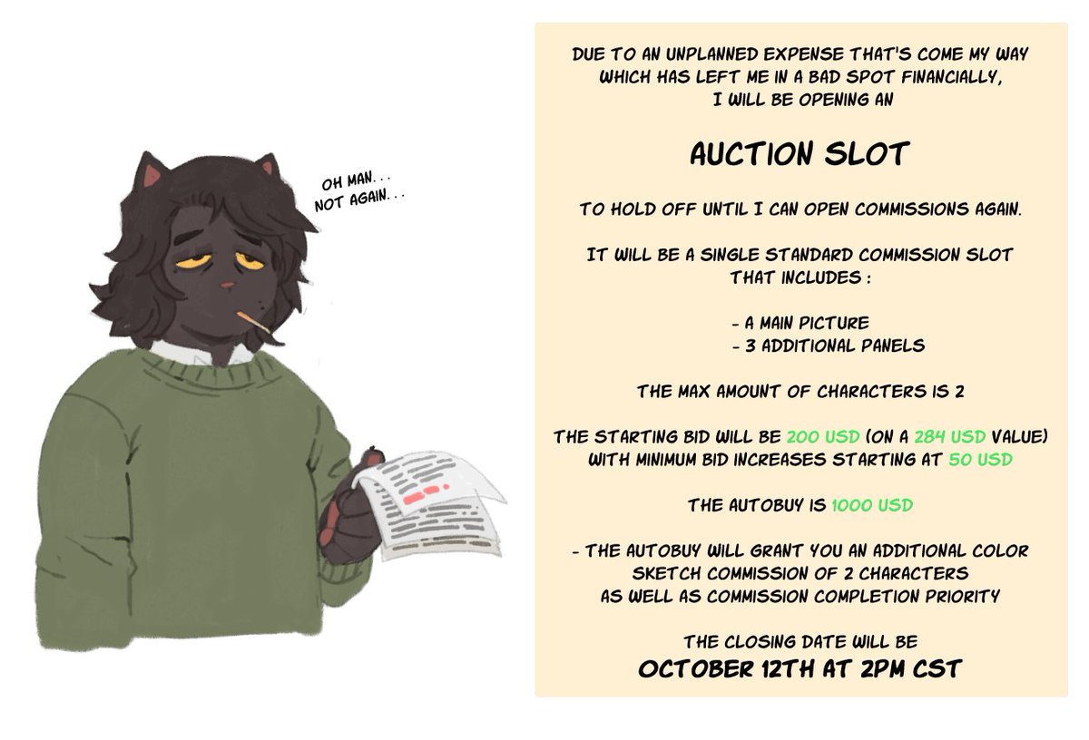 ArtRoly's tweet photo. Doing one of these again unexpectedly, will be crossposted on Sky and FA.

Thanks to everyone that bids or sees and shares this! https://t.co/vHwaPPWhHF