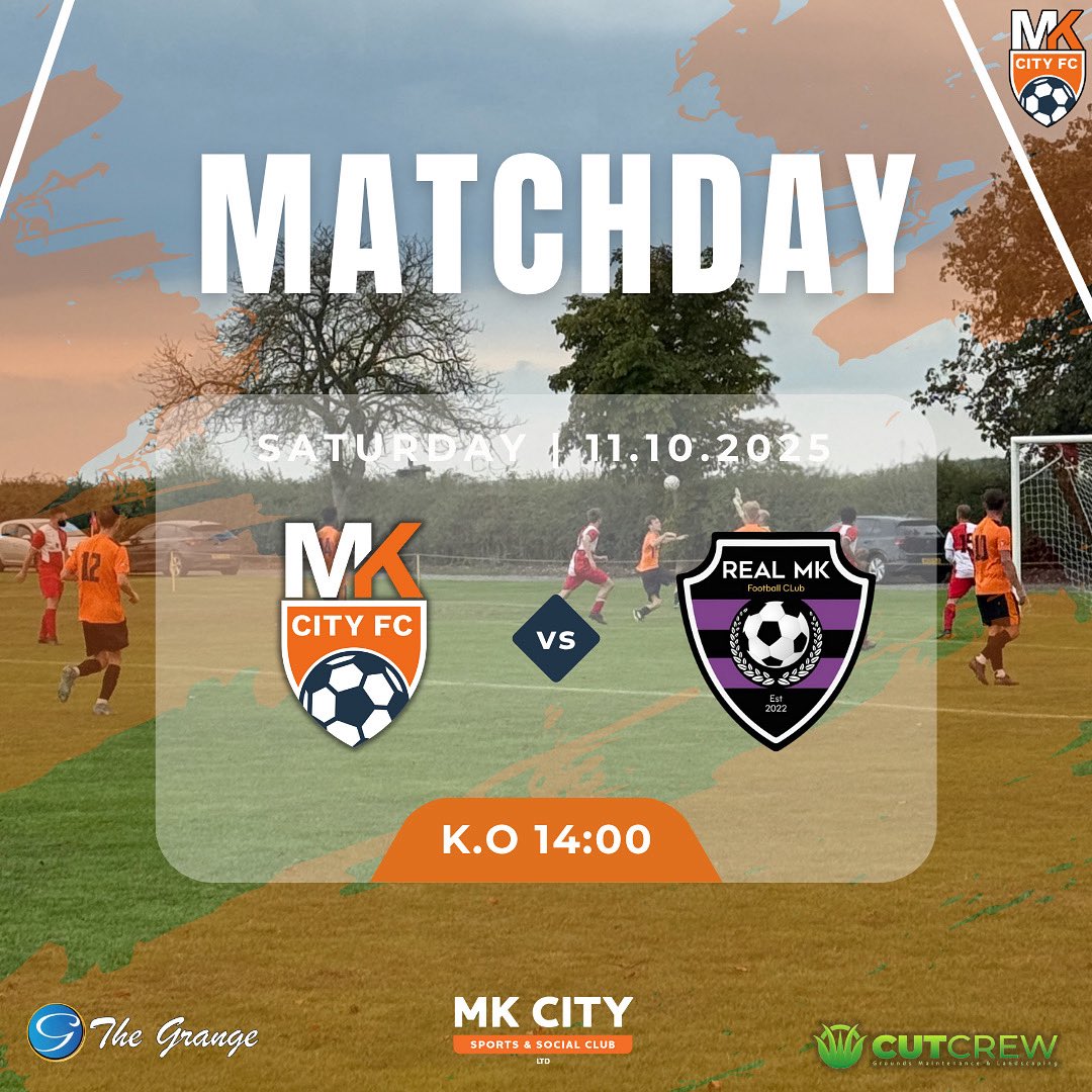 Men’s game tomorrow is against MK Real. 2pm Kickoff on Derwent Drive - Pitch 7.

<a href="/CutcrewL/">Cutcrew Ltd</a> <a href="/grange_indianMK/">The Grange</a> &amp; MK City Sports &amp; Social Club