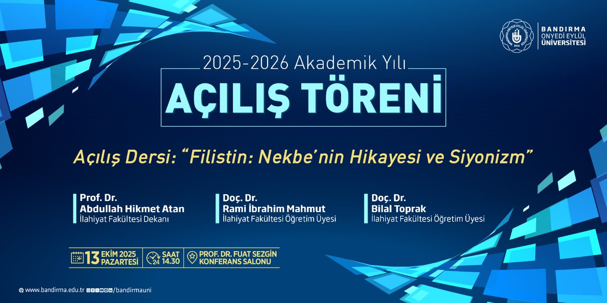 Bandırma Onyedi Eylül Üniversitesi tweet media