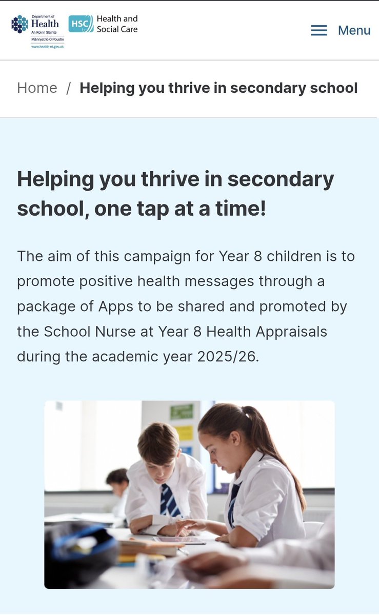 soo_cchsc's tweet photo. Delighted to see focus on supporting children+ young people's mental health &amp; wellbeing on #WorldMentalHealthDay 

This resource in collaboration with school nurses encourage students/parents to be aware of changes that impact them when moving into sec school.

#HSCAppsLibrary https://t.co/hWO7Z1bwpi