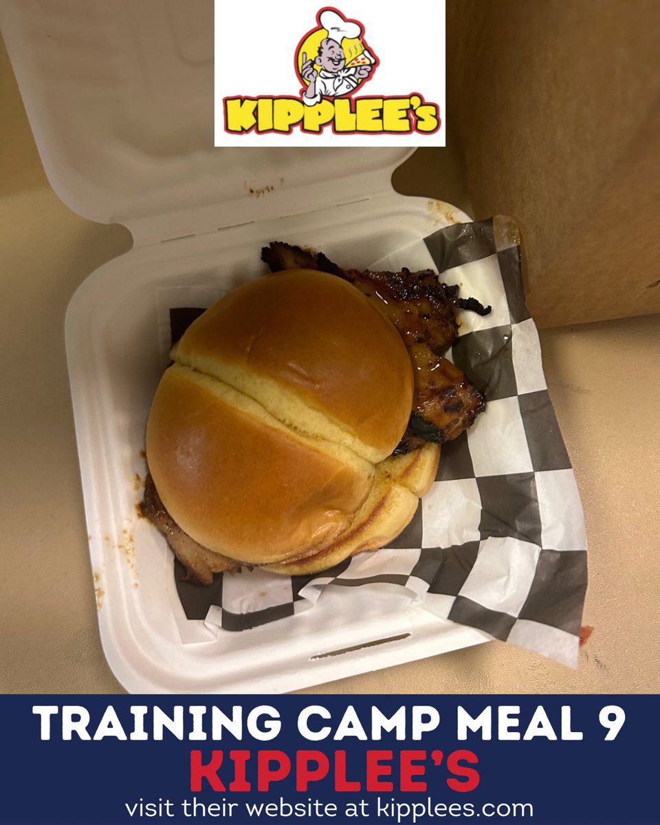 Thank you to Kipplee's for providing our guys with lunch after Day 4 of Camp!

For more information about their restaurant, visit their website at kipplees.com!

#LetsGoBolts | #WhoseHouse