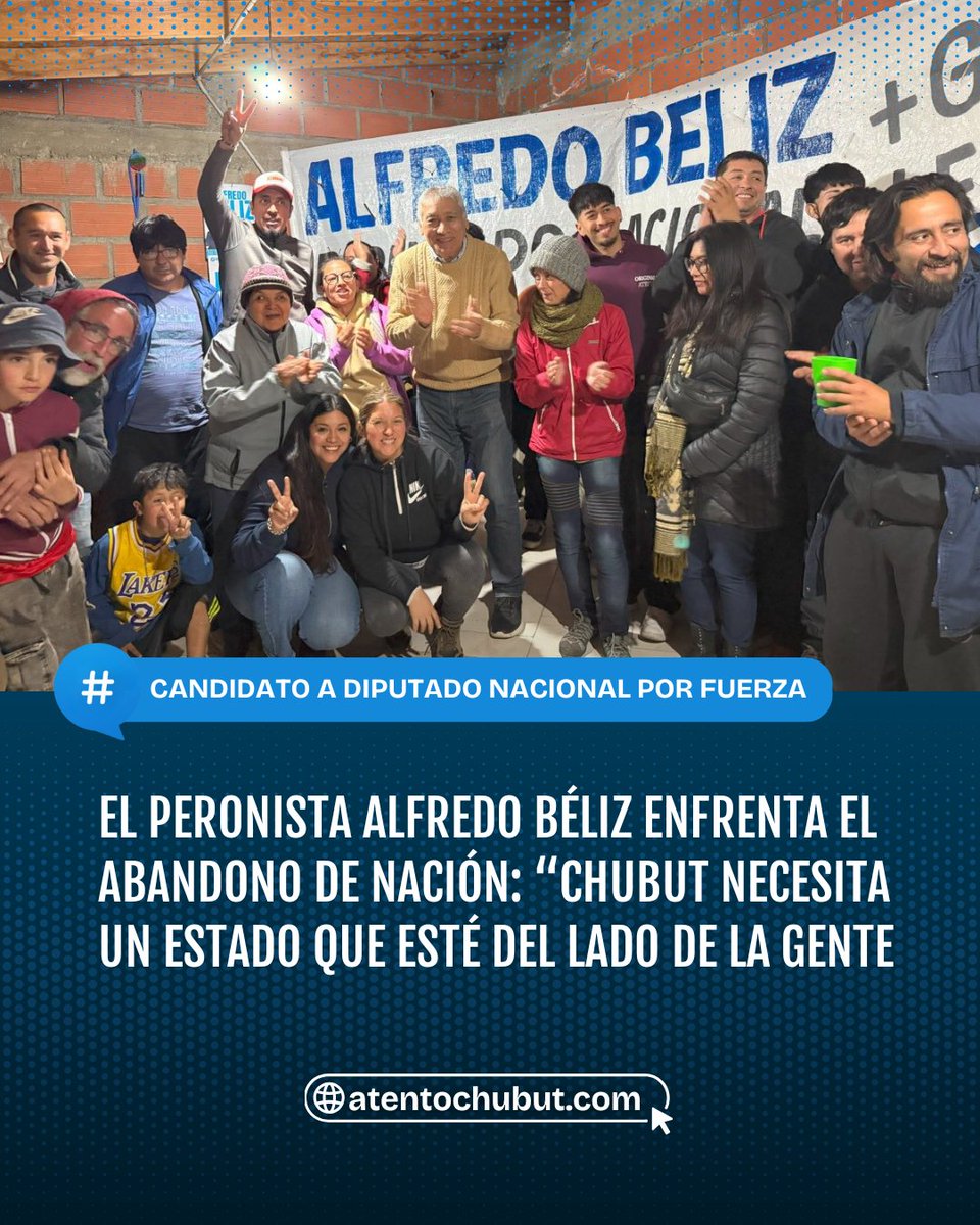 🗣️ ✌🏻 EL PERONISTA ALFREDO BÉLIZ ENFRENTA EL ABANDONO DE NACIÓN: “CHUBUT NECESITA UN ESTADO QUE ESTÉ DEL LADO DE LA GENTE”

El candidato peronista a diputado, Alfredo Béliz, criticó con dureza el abandono del Gobierno nacional hacia Chubut y reclamó un Estado presente en salud,