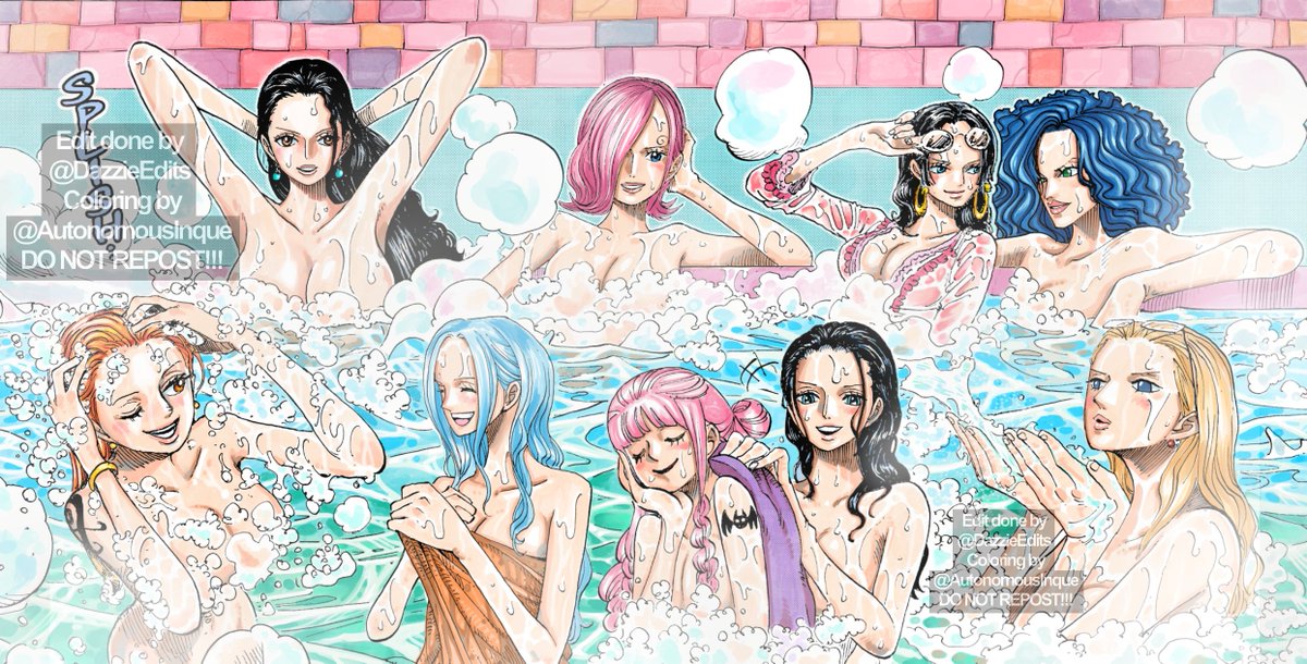 Remember my Manga Bath Edit from last year? <a href="/AutonomousInque/">AutonomousInque(COMMISSIONS: Closed)</a> did a coloring to it recently! And I love the result! The image looks so beautiful!🥰❤