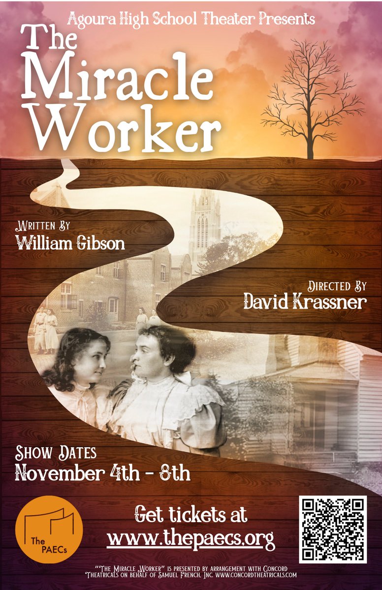 Mark your calendar for the AHS Theater presentation of The Miracle Worker.  Show dates are Nov. 4-8th.  Get tickets at thepaecs.org.  #lvusdrocks #chargeon @instagoura #themiracleworker  #ahstheater