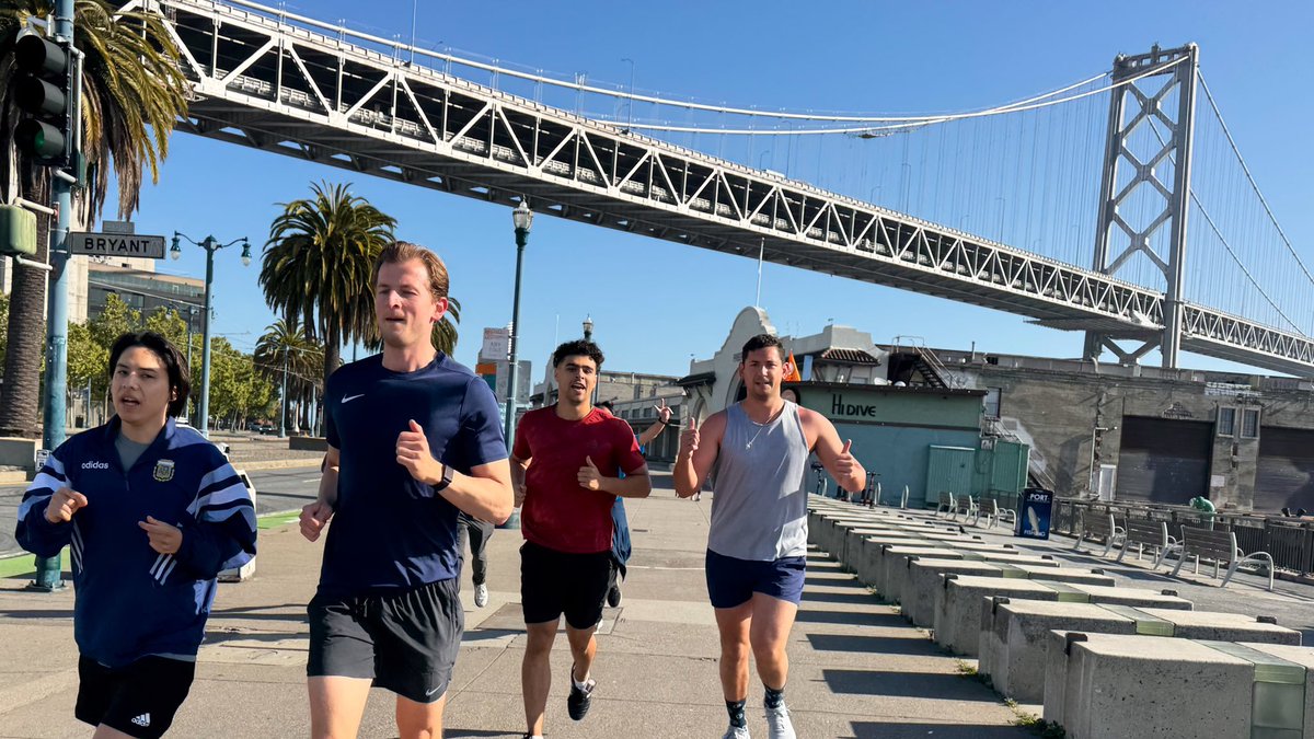 Tomorrow marks 74 weeks in a row of Builders who Run!

Join us for the Ferry Building 5k
- chill pace
- coffee after
- builders only

RSVP in <a href="/builderswhorun/">Builders who Run</a> bio