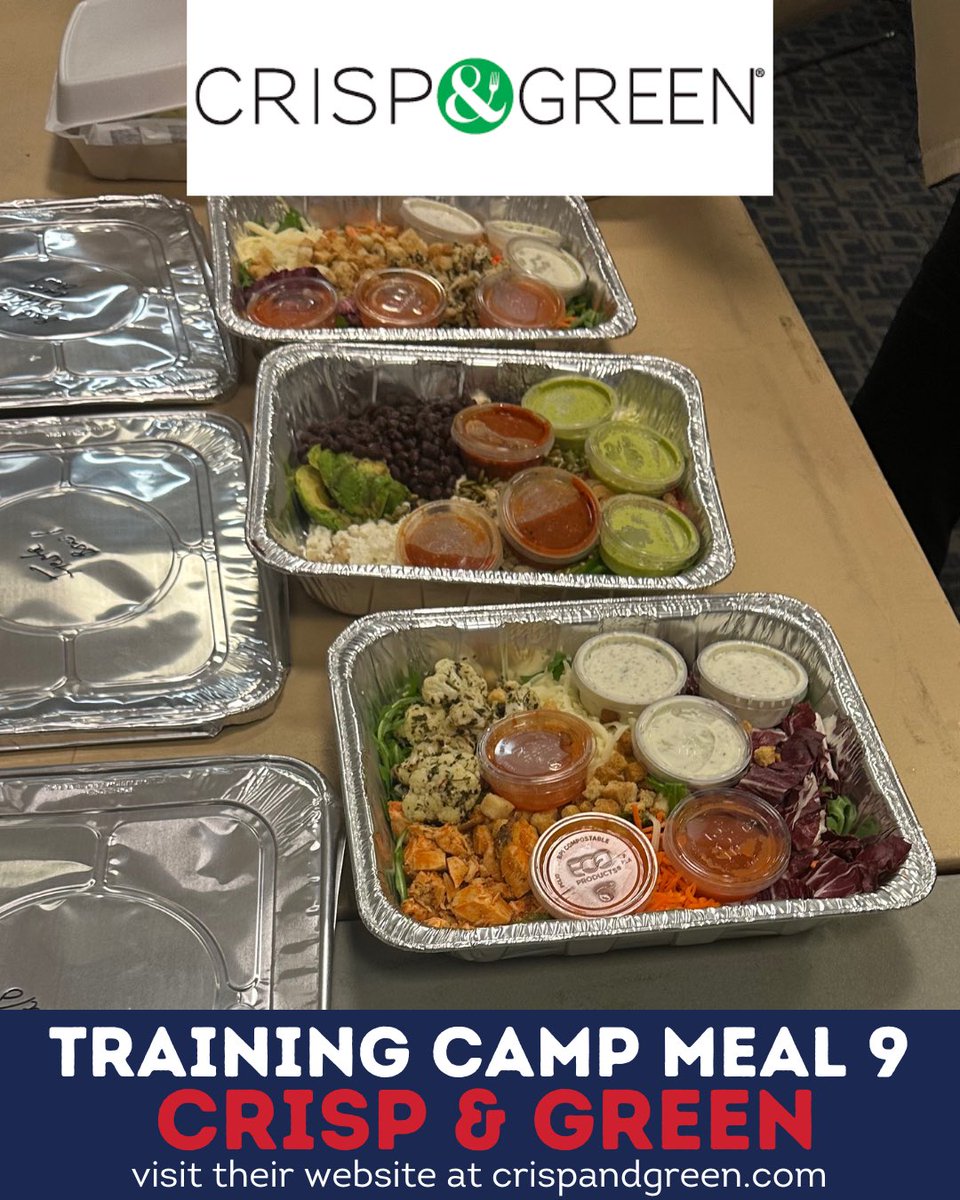 Thank you to Crisp &amp; Green for also providing our guys with lunch after Day 4 of Camp!

For more information about their restaurant, visit their website at crispandgreen.com!

#LetsGoBolts | #WhoseHouse