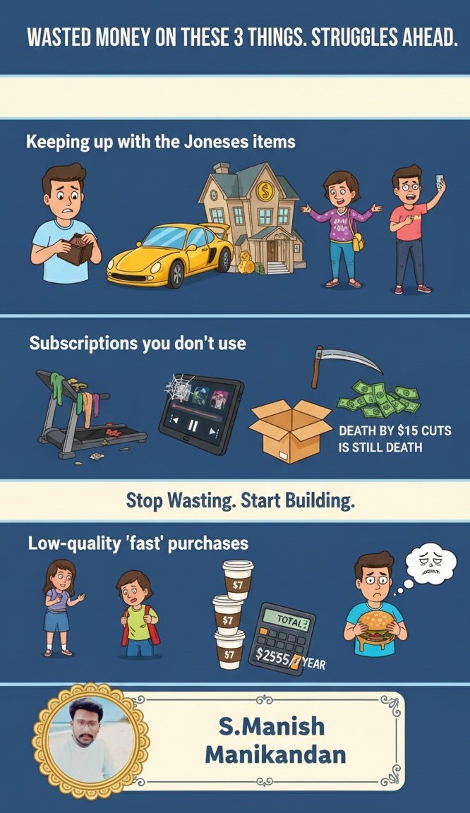 NameisSmm's tweet photo. 3 Money Mistakes Draining Your Future
​Stop wasting. Start building. 💰
​#MoneyMistakes #FinancialFreedom #Budgeting #PersonalFinanceTips #StopWastingMoney https://t.co/gY3oLGCVvh
