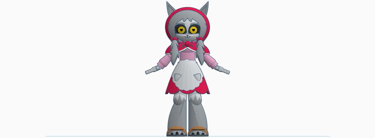 Jet_Tinkercad's tweet photo. (Note this is a repost because of an error) For @arcadekitt3n. I made a 3d model of Ruby from Sweet No Death in Tinkercad. I hope you like it. She looks cute by the way. #Sweetnodeath #arcadekitten #tinkercad 
Model link: https://t.co/M1i43mkbuU https://t.co/vCrgZxF8mt