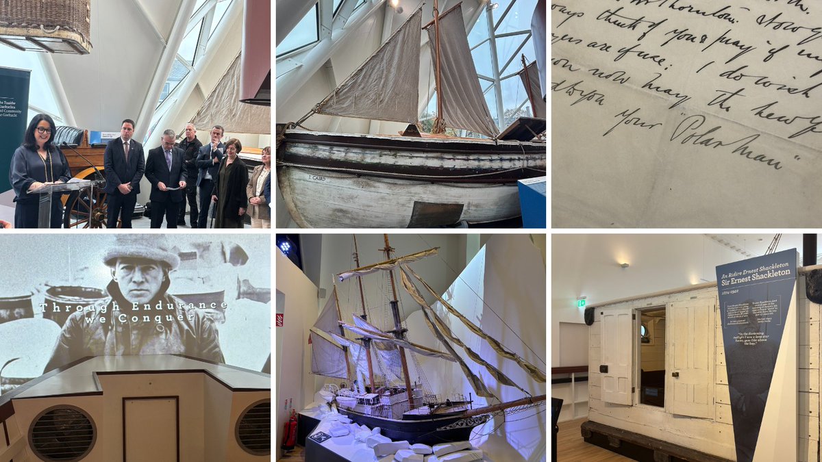 Earlier today, the FMHT team were thrilled to attend the opening of the Shackleton Experience in Athy, Ireland. Well done <a href="/ShackletonAthy/">Shackleton Experience Athy</a> for developing an incredible museum that brings Shackleton’s story to life. A must-visit! 🌊❄️