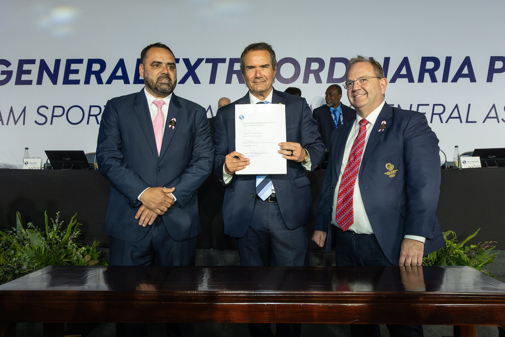 Galería | Elección de la sede de los Juegos Panamericanos 2031 🇵🇾

Asunción del Paraguay fue elegida como sede de los XXI Juegos Panamericanos.

Visítala aquí: bit.ly/Galerpia-JP2031

#PanamSports #juegospanamericanos2031