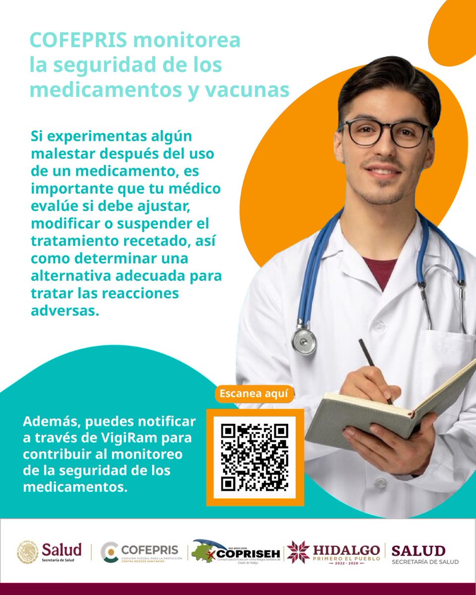 Las sospechas de #ReaccionesAdversas pueden manifestarse con síntomas como:
✅ Náuseas 🤢
✅ Vómitos 🤮
✅ Dolor de estómago 🩼
Tu notificación ayuda a garantizar #Medicamentos seguros y de calidad.💊
👉🏼 bit.ly/4dF2bCb
