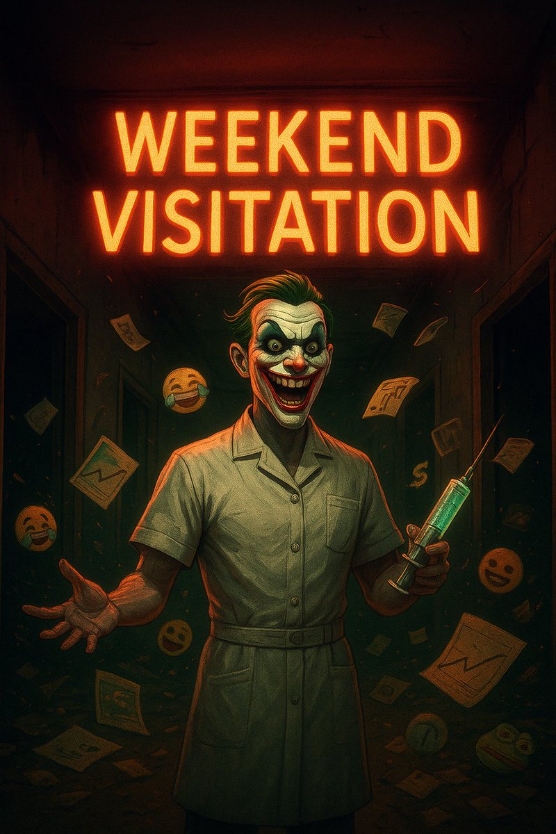 🚨 Weekend Visitation Hours are OPEN.

The Asylum gates are unlocked, the memes are out, and Nurse Chaos just tripled the dosage of $ECT. 💉

If you hear laughter echoing through your feed… it’s already too late. 😈