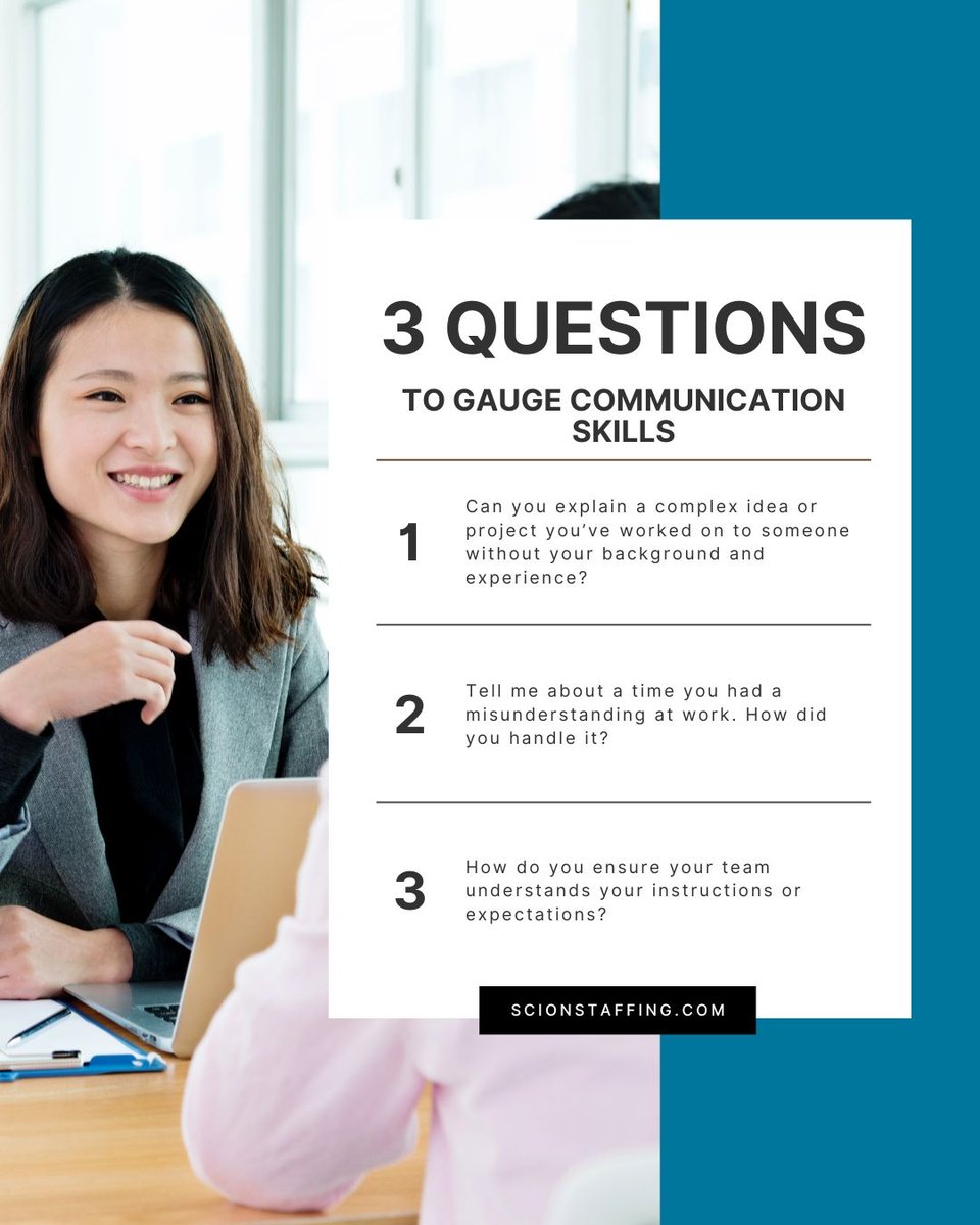 Looking for team members who truly communicate well? Great communication can make or break a team. When people express themselves clearly, projects succeed, ideas flow, and conflicts are resolved efficiently. 

#InterviewTips #HR #HiringTips