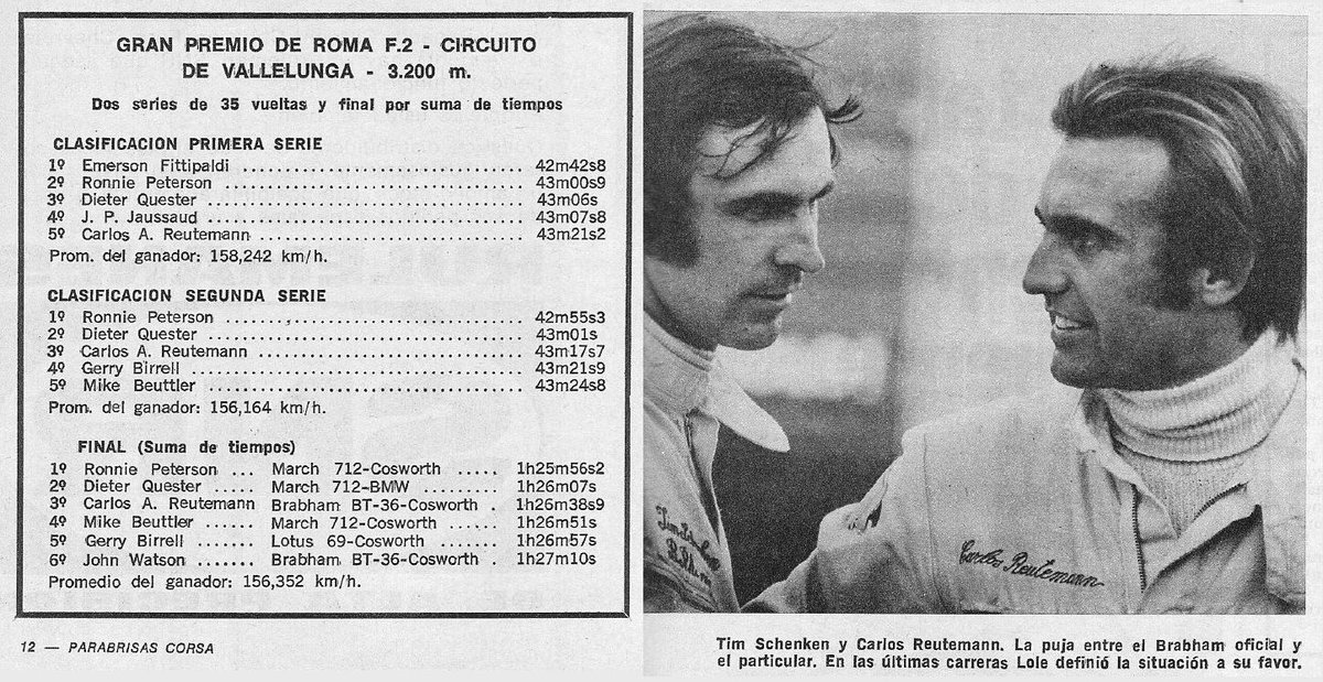 PatoG82's tweet photo. Nota de revista Corsa 🔗 https://t.co/HbTSlyzWcC
#RonniePeterson #CarlosReutemann #CarlosRuesch #DieterQuester #EuroF2 #Formula2Europea #Formula2 #RevistaCorsa https://t.co/2ZZh0IXddZ