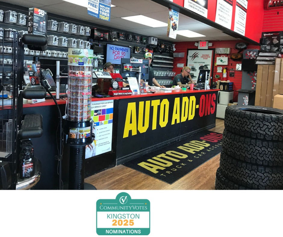 AutoAdd_Ons's tweet image. Hey, K-Town! Nominate us in CommunityVotes. 

Car Customization: bit.ly/4nqu46a 

Car Parts/Accessories: bit.ly/3VuSUWF 

Rustproof/Undercoat: bit.ly/4gieEyt 

Tire retailer: bit.ly/42pXyJ3 

Nominations due by December 8. Most noms moves on.