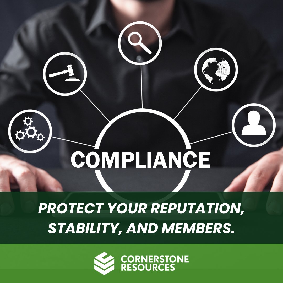 Compliance isn’t box-checking—it’s protecting your reputation, stability, and members.

We blend proactive planning with on-call support so you’re ready for what’s next.

Let’s build a stronger strategy, together. ow.ly/Aknr50X9Y2N

#Compliance #RiskManagement #CreditUnions