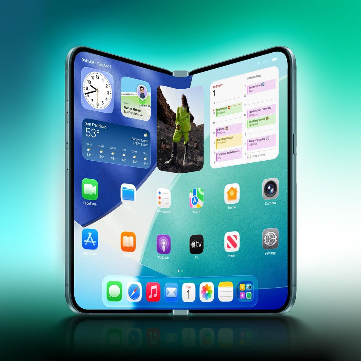 Según informes, #Apple lanzará su PRIMER iPhone PLEGABLE en 2026: el iPhone Fold 

Pantalla externa de 5,5"
 Pantalla principal de 7,8" (¡casi una tablet!)
Posible cuerpo de titanio + aluminio
¡Adiós Face ID! 😳 Regresaría el Touch ID
Y con iOS 27 adaptado al formato plegable