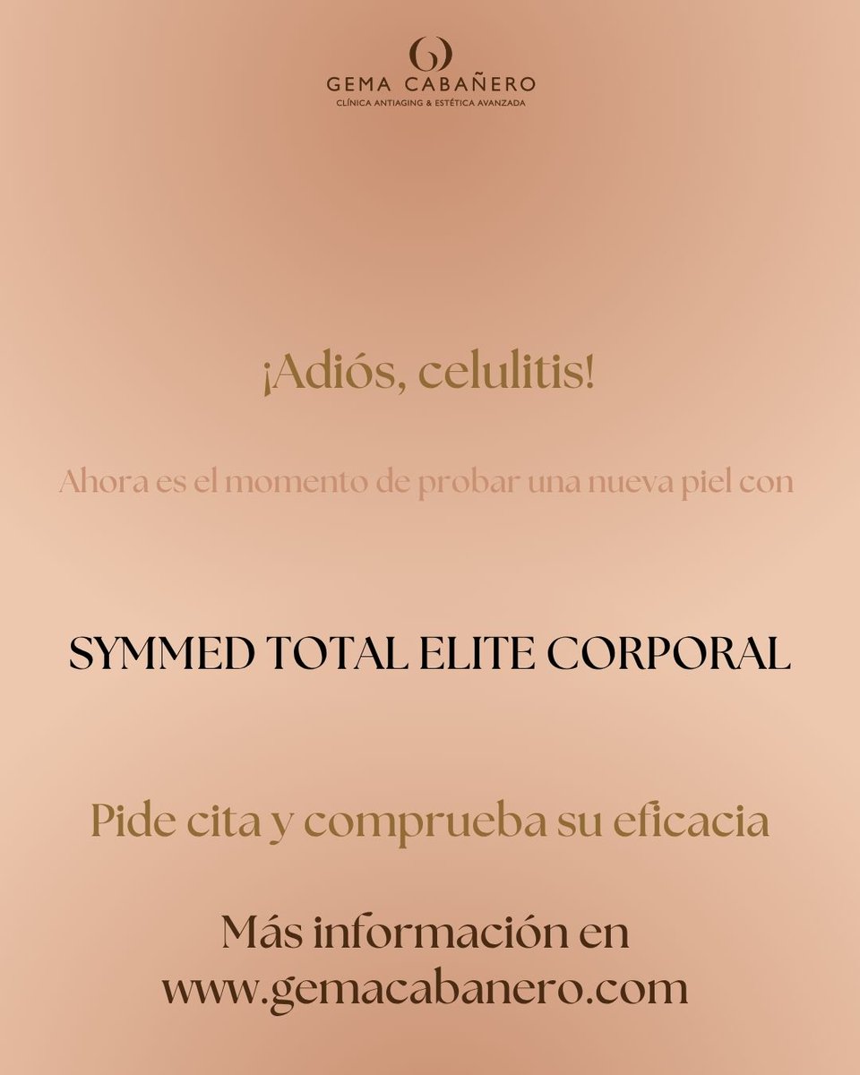 ✨ Tonificar y remodelar tu cuerpo nunca fue tan eficaz.
📲 Pide cita y comprueba su eficacia.
Más información en gemacabanero.com

#Symmed #GemaCabañero #CuerpoFirme #TecnologíaEstética #Radiofrecuencia #ReafirmaciónCorporal #BellezaAvanzada