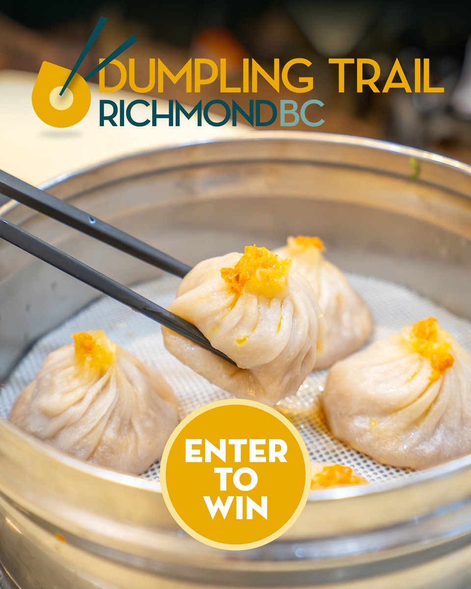 🥟 Enter our #DumplingTrail Giveaway on Facebook for your chance to win 1 of 4 delicious prizes! 

Score a $50-$100 gift card for one of the restaurants on the world-famous Dumpling Trail + an adorable Dumpling Plushie.

Details ➡️ bit.ly/4nF8YBr

#EnterToWin
#RichmondBC