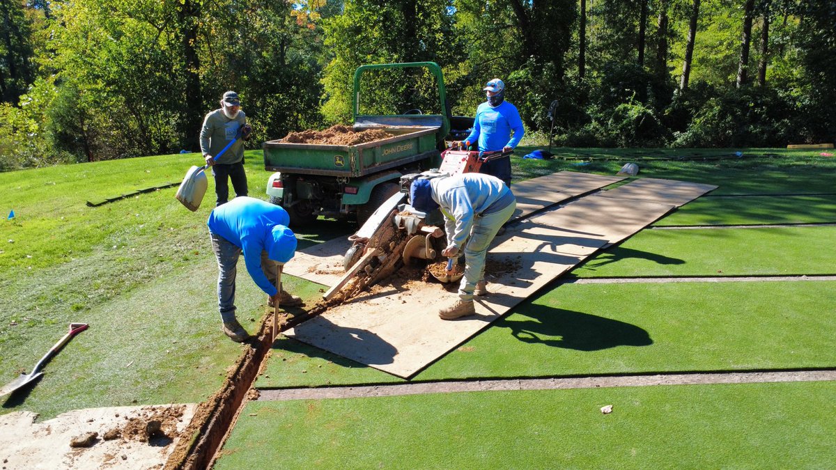 Few pictures of our 19 green project in VA.