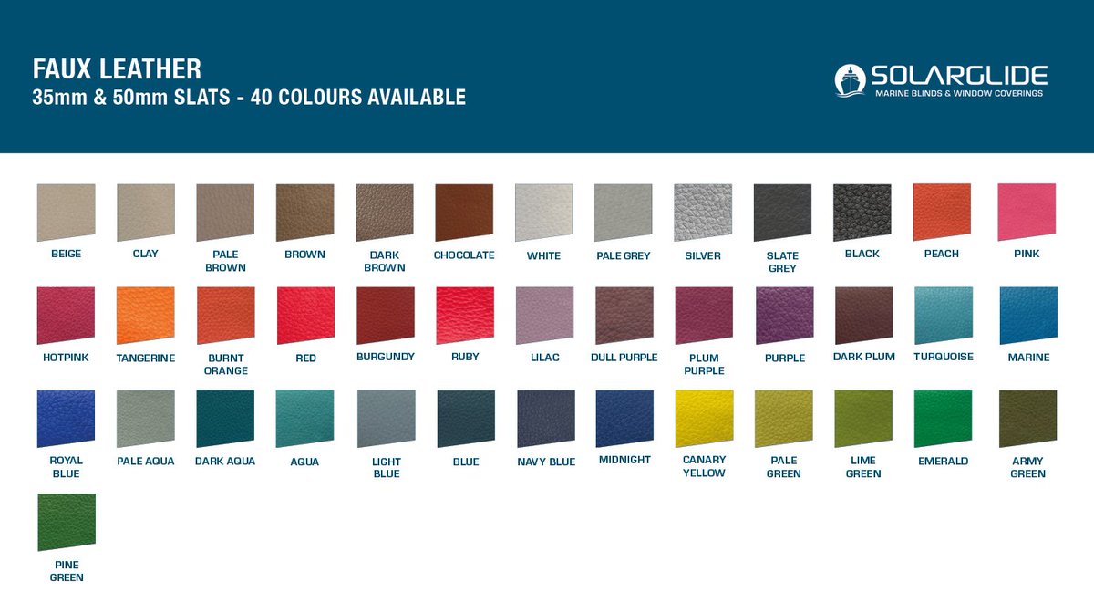 Solarglide's tweet image. 🎨&quot;From Slate Grey to Royal Blue - Solarglide’s leather Venetian blinds bring luxury to every cabin. Style meets shade in every slat. #Solarglide #MaritimeInteriors #yachtblinds #marineluxury #maritimeshading&quot;