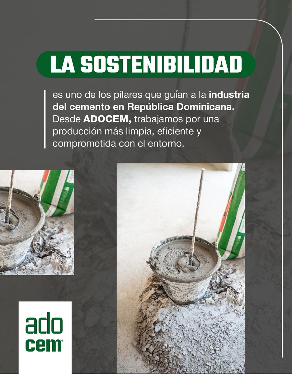 En ADOCEM impulsamos una producción de cemento más limpia, eficiente y responsable, reafirmando nuestro compromiso con el entorno y con las futuras generaciones. 🌍✨

#ADOCEM #Sostenibilidad #IndustriaResponsable #ConstrucciónConConciencia
