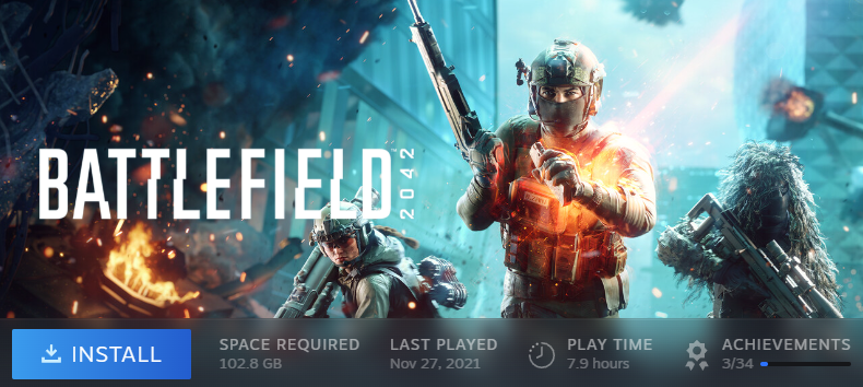 jeidaR_NOR's tweet photo. @ShooterIntel BF2042 was not to my liking and was only played for 7.9 hours. Got to play BF6 beta for over +50h, loved it! A steam key of the full game with be a great start for the weekend! https://t.co/4N0JE6QKrA