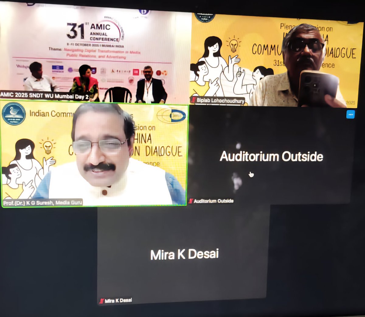 kg_suresh's tweet image. Addressed online Plenary Session on India-China Communication Dialogue @ 31st Annual Conference of Asian Media Information &amp;amp; Communication Centre (AMIC ) at @SNDTWUmumbai23.
@SNDTWU @Sndt_Digital @KalingaSen @AshwiniVaishnaw @MIB_India @MEAIndia @DrSJaishankar @rammadhav_