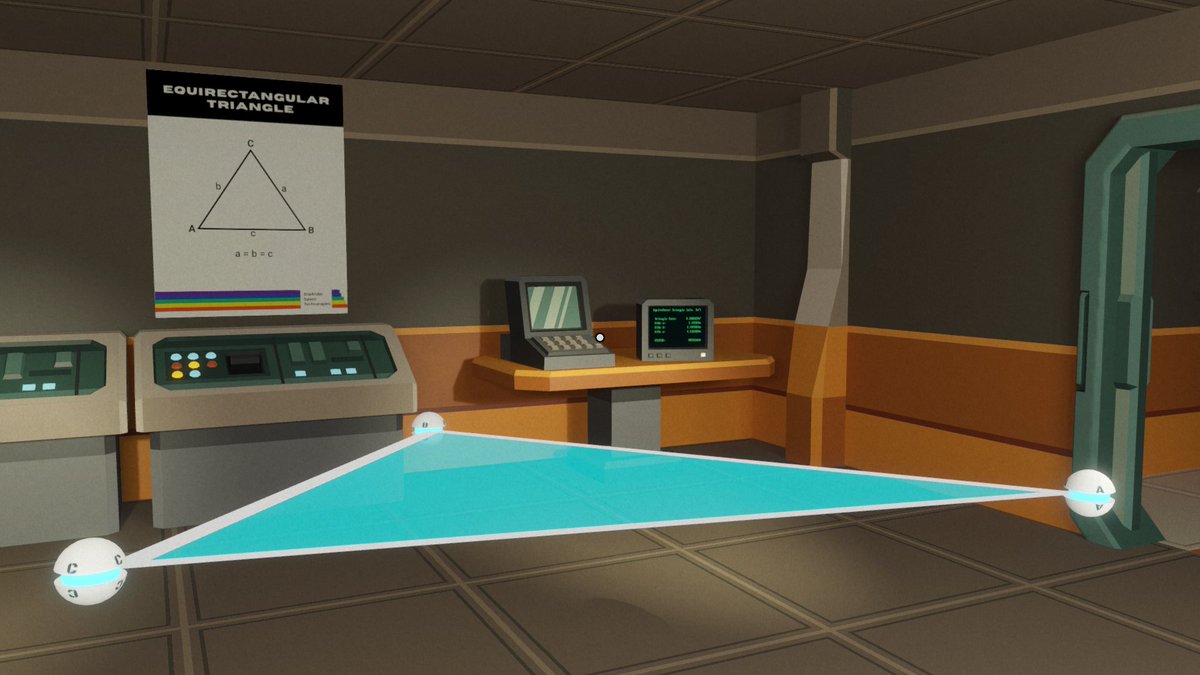 shellrider_game's tweet photo. I announced my first-person puzzle video game about trigonometry on Steam. Check out Pythagoras and wishlist here: https://t.co/FKCf7KR2O7

#indiegames #videogames #puzzlegame https://t.co/wBk9ZhgRbc