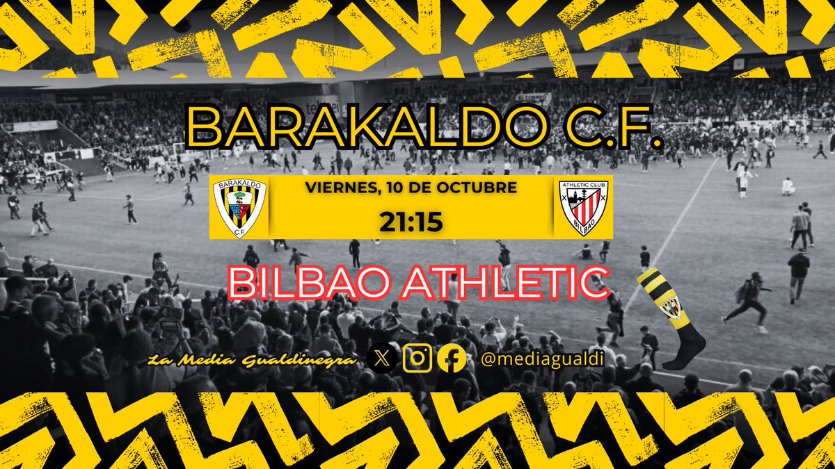 ⚠️HOY…. HOOOOY… HOOOOOOY!!!!!!

NO tienes mejor plan… BAJA A LASESARRE A ANIMAR AL EQUIPO DE TU PUEBLO💛🖤

<a href="/BarakaldoCF/">Barakaldo C.F.</a> ⚔️ Bilbao <a href="/AthleticClub/">Athletic Club</a>

#orgullobarakaldes
#solobaraka