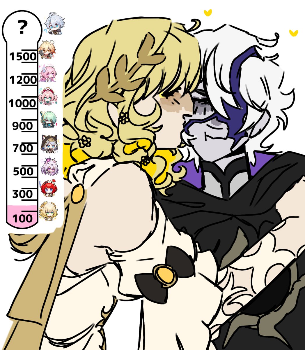 MYPHDIMS's tweet image. We hit 100! So heres aglaea giving flamereaver a big ol kiss on the cheek
#hsr #Aglaea #Flamereaver