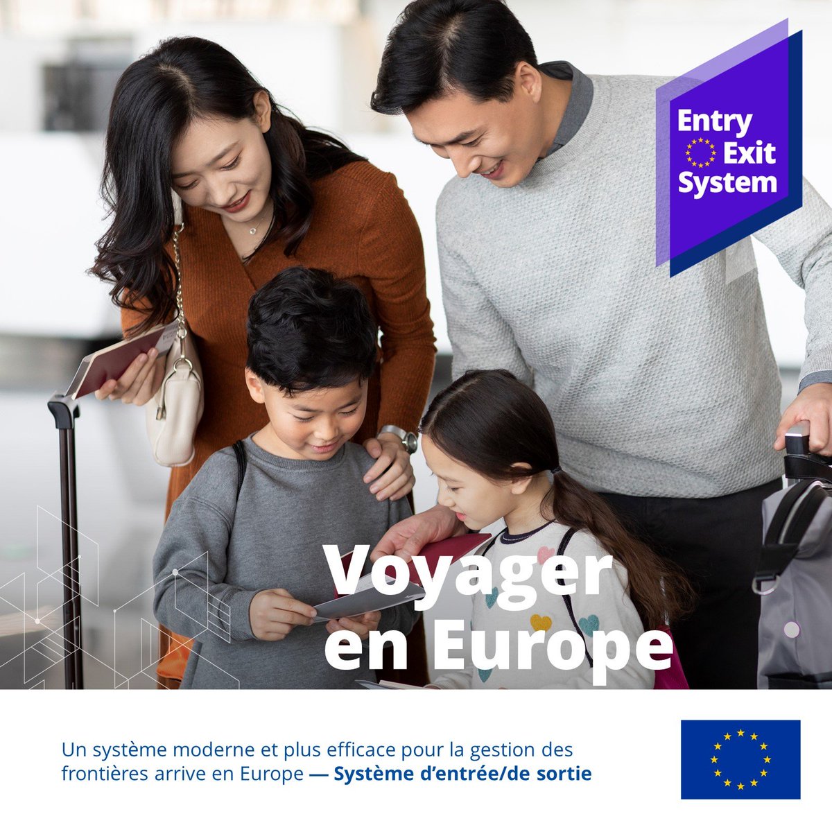 EES, le nouveau système européen de gestion des frontières extérieures, entre en vigueur aujourd’hui.

Vous planifiez un voyage en Europe et vous n’êtes pas ressortissant d’un pays européen ? Vous êtes concerné.   

En savoir plus 👉 travel-europe.europa.eu   

#TravelToEurope