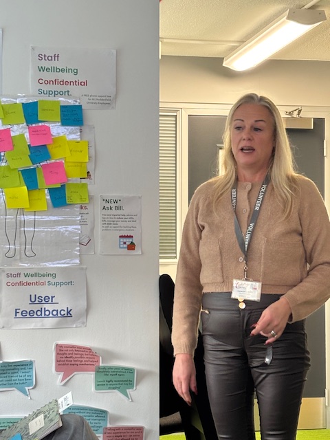 Heartfelt thank you to Carole-Anne, one of volunteers, who joined our founder Jo Naylor, to deliver a talk last week, to University staff at <a href="/HuddersfieldUni/">University of Huddersfield</a>  as part of BLAW 2025
If someone you know is struggling, please encourage them to reach out:
talkthru.org.uk