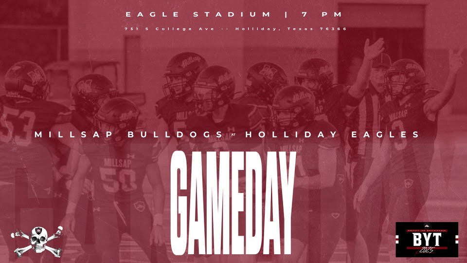 MillsapISD's tweet image. It&apos;s Gameday! Tonight at 7 at Eagle Stadium.