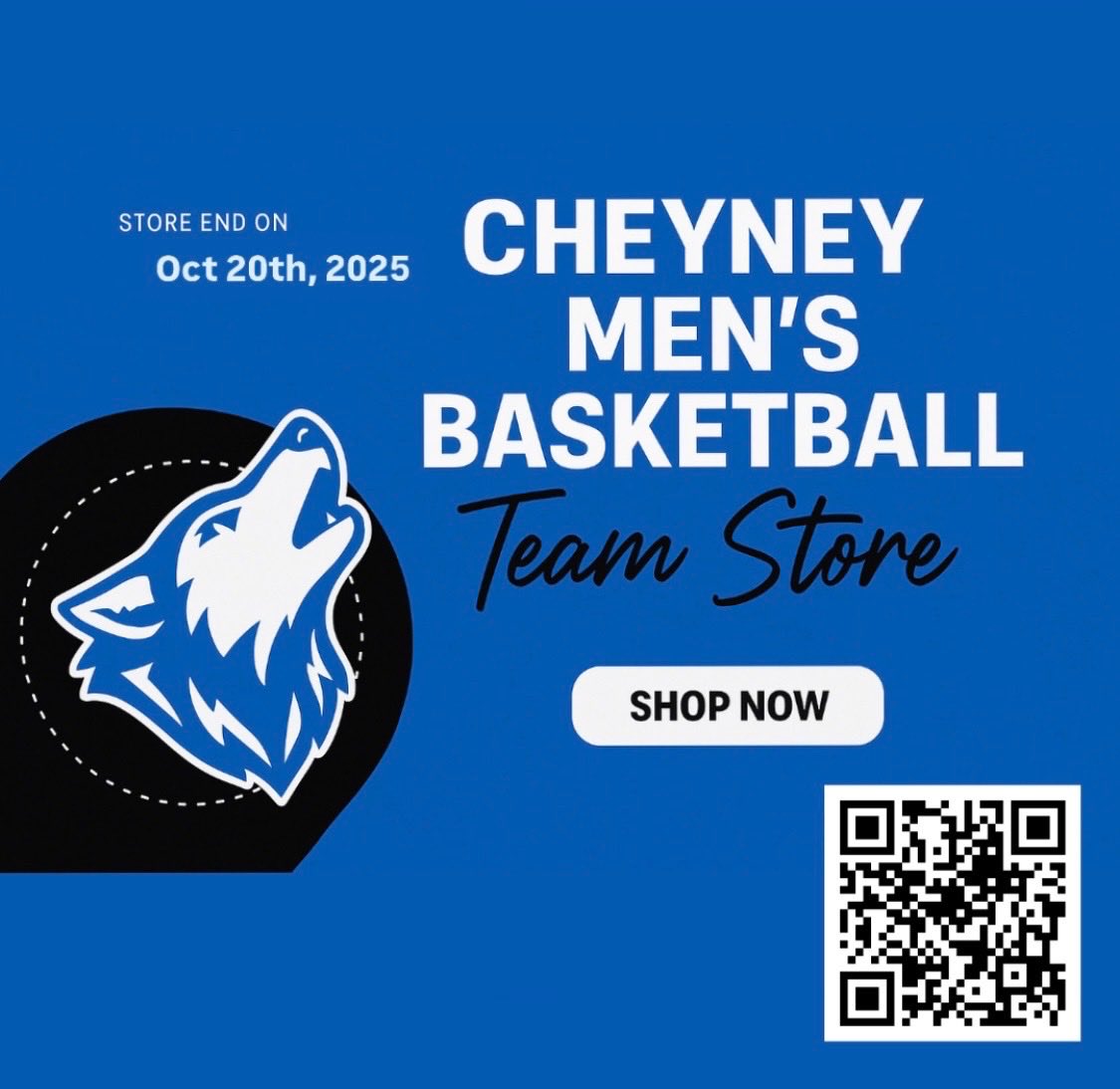 CheyneyHoops's tweet image. The Cheyney Men’s Basketball store is officially open.

Rep the legacy. Rock the gear. Wear Cheyney with PRIDE. 💙🐺🏀

Shop now until October 20th, 2025 and show you’re #cheyneymade. 

tinyurl.com/4ejzchsv