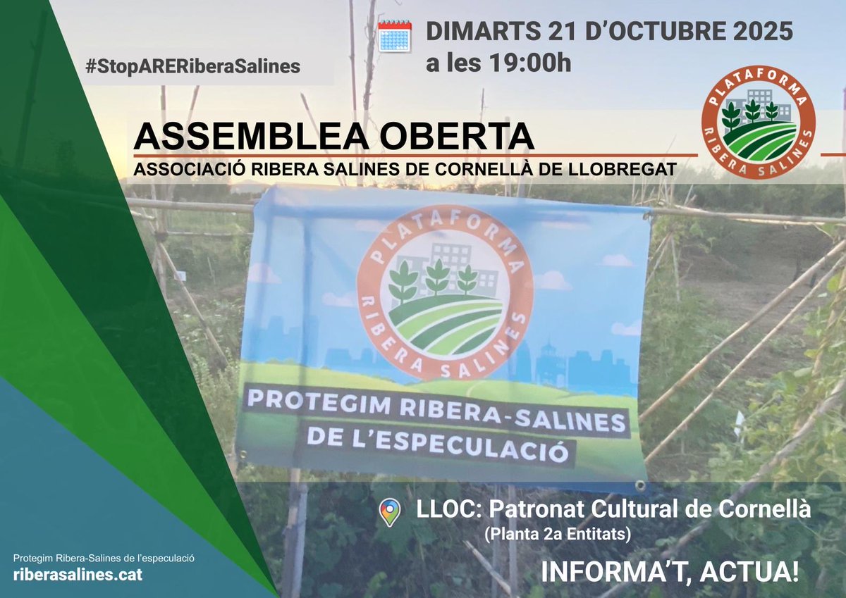 Tenim assemblea oberta el 21 d’octubre i tenim molts temes interessants 
#censuraTV3