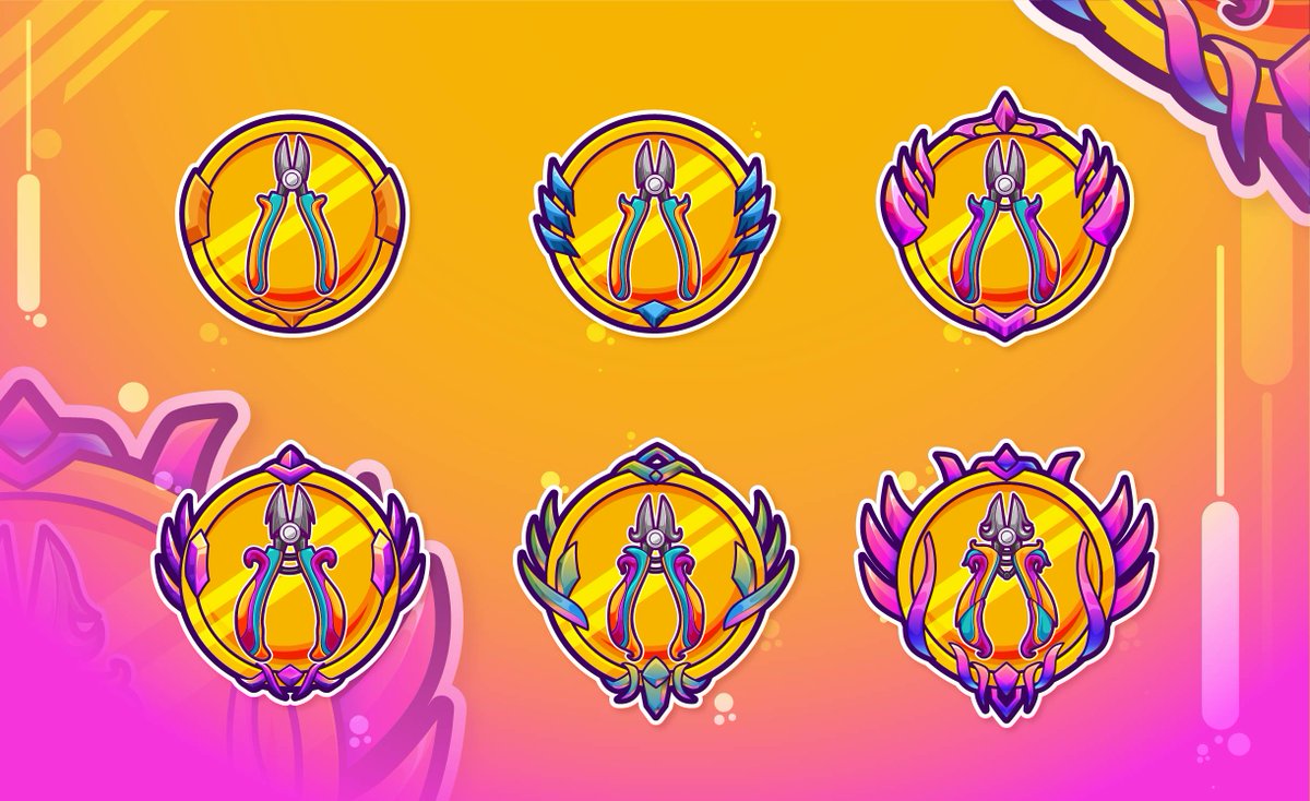 DaisyArts01's tweet photo. Designed this set of custom Twitch sub badges for @pezliz 
Absolutely loved working on these!!!💜
#3D #3DPrinter #merch #merchandise #twitch #gaming #streaming #YouTube #stream #polymaker #pc #game #live #livestream #3DPrinting #Logo #branding #art #illustration #live https://t.co/TYfxGKBBoq
