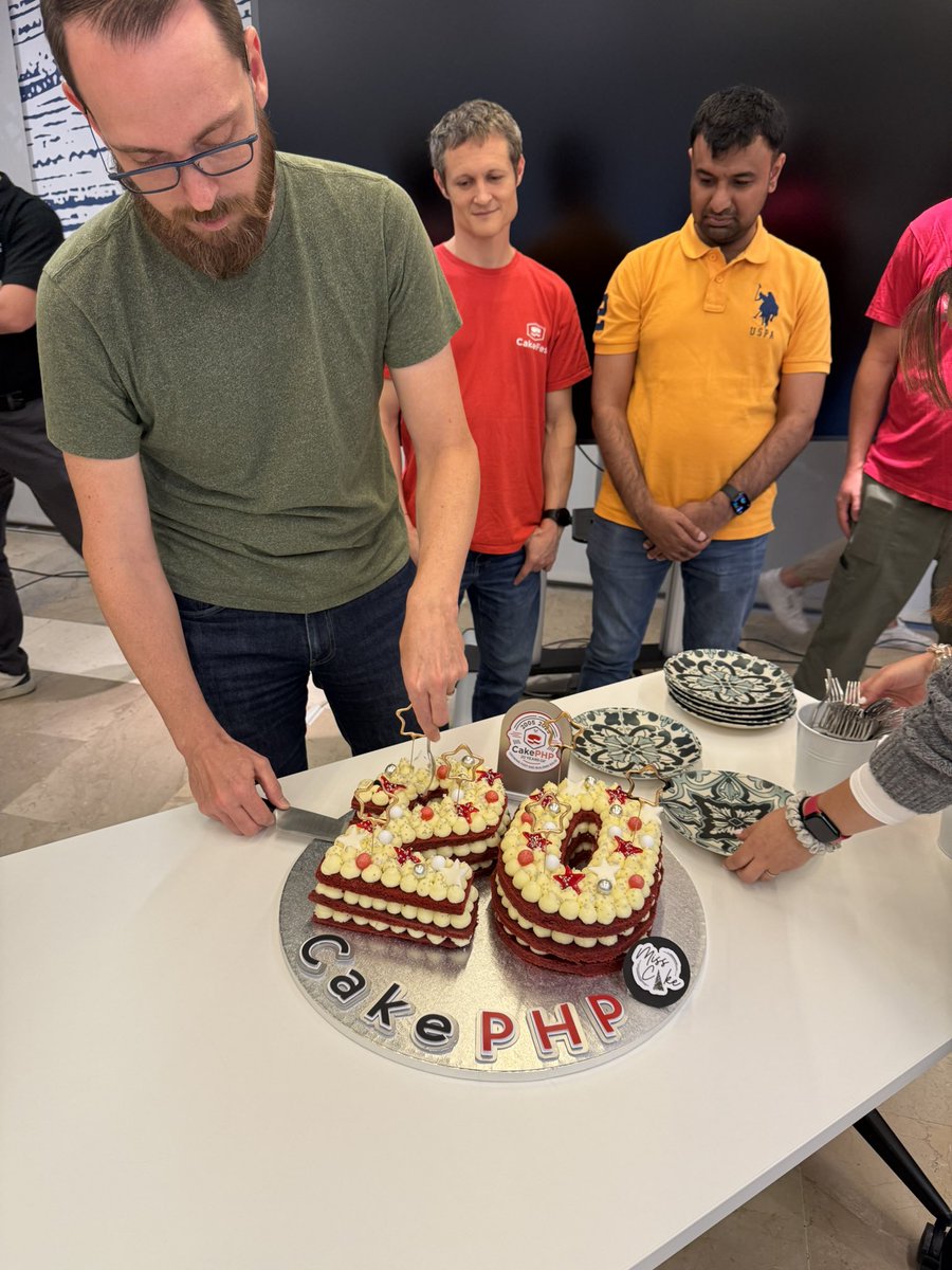 cakephp's tweet image. If Larry is emotional, we are all emotional. 

Thank you all for 20 years of #CakePHP. We wouldn’t be where we are without the amazing core and community 🍰