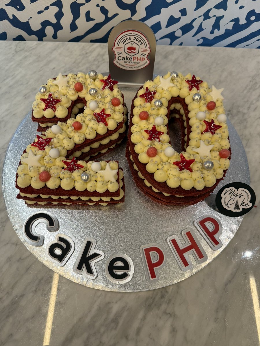 cakephp's tweet image. If Larry is emotional, we are all emotional. 

Thank you all for 20 years of #CakePHP. We wouldn’t be where we are without the amazing core and community 🍰