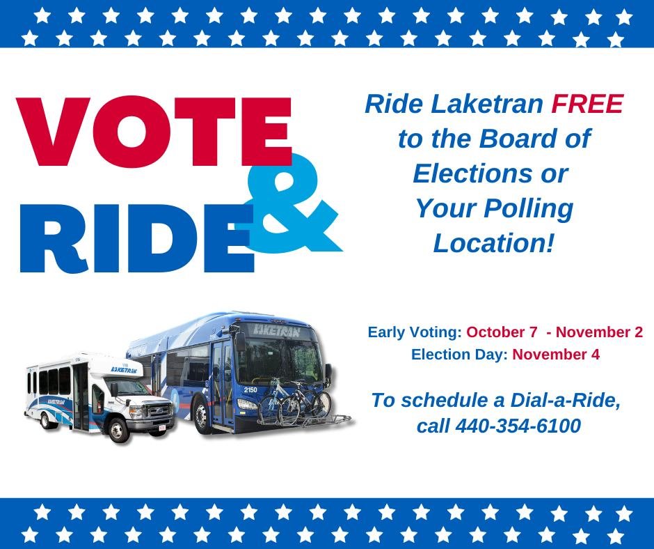 #earlyVoting #OhioSOS #RideFree