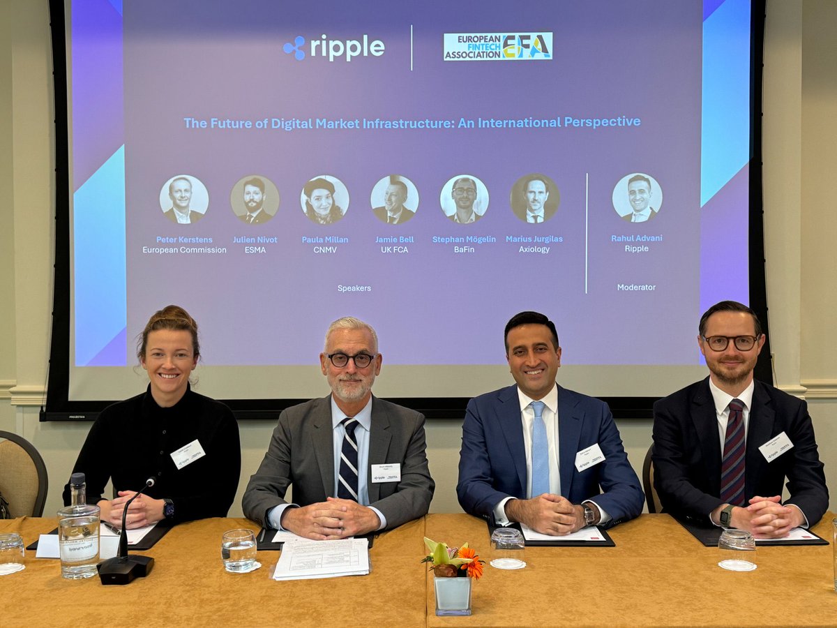 ⚠️ JUST IN:

Ripple Managing Director Cassie Craddock says:

„We’re really excited about the opportunities for the blockchain industry here in Europe &amp; keen to play our part in building the future of tokenisation!“ 🇪🇺 #XRP