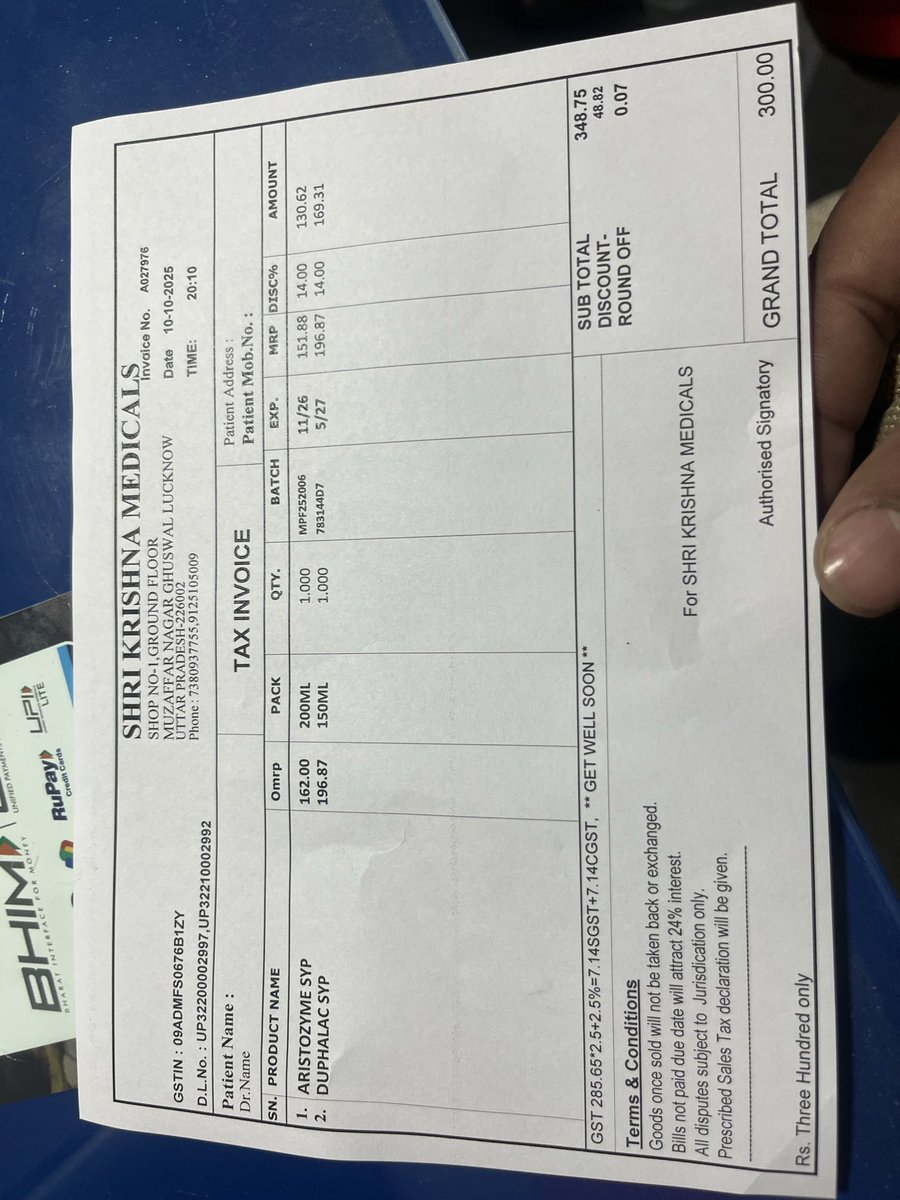 ashwr13's tweet photo. Can anyone explain is there any concept of Split MRP ?

What is OMRP &amp; MRP 
WHY THERE is a separate discount on both of them ???
Doesn’t it come under ठगी ?

@yadavakhilesh @RahulGandhi 

@nsitharaman @GST_Council @MoHFW_INDIA https://t.co/BqUkSUd9RZ