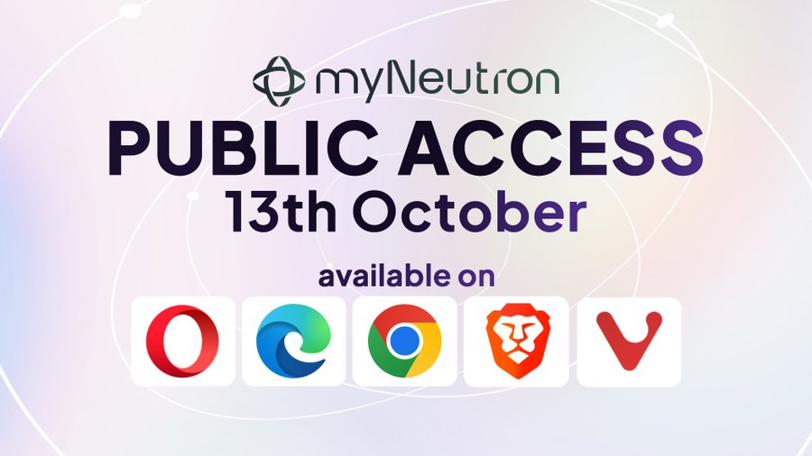Web3_terminator's tweet image. Big News Chads!
It's finally happening and I can't keep calm, as @myNeutron by @VanarChain will officially go live this Monday, Oct 13th, and guess what? It’s free for everyone till Oct 31st.
This is your chance to experience AI that understands you. Think of myNeutron as your…