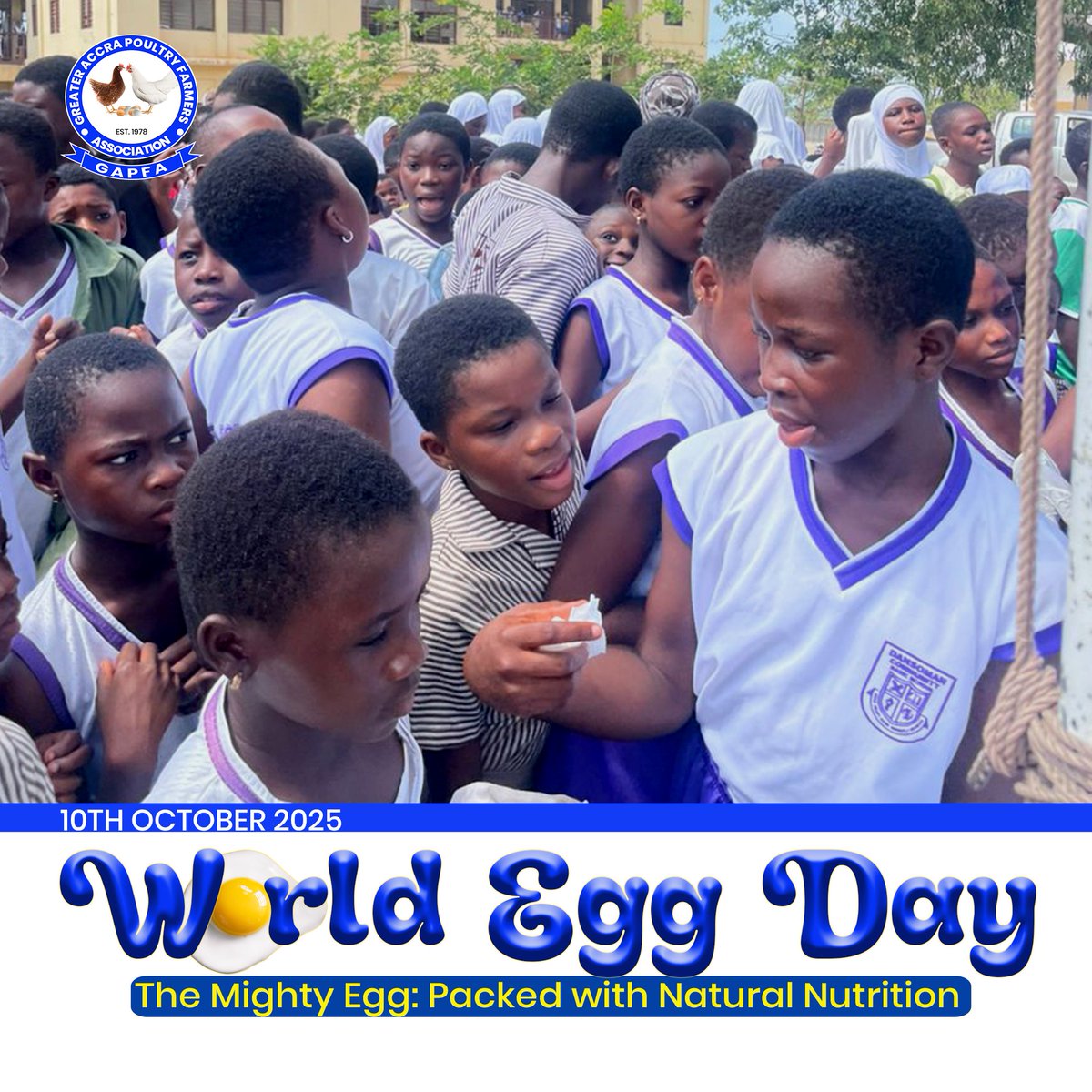 gapfa_ghana's tweet photo. It was all smiles and learning as the children enjoyed healthy egg treats and discovered the amazing nutritional power of eggs. https://t.co/uxiwojVnSk