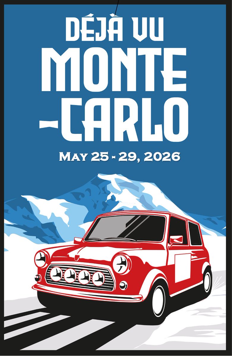 If Minis to Ireland made you yearn for a car tour, check out the Déjà vu Monte Carlo which looks like a fab event even though it's not run by us! 
Our Minis to the Alps is scheduled for later in 2026.
dejavu-motorsport.com/deja-vu-monte-…