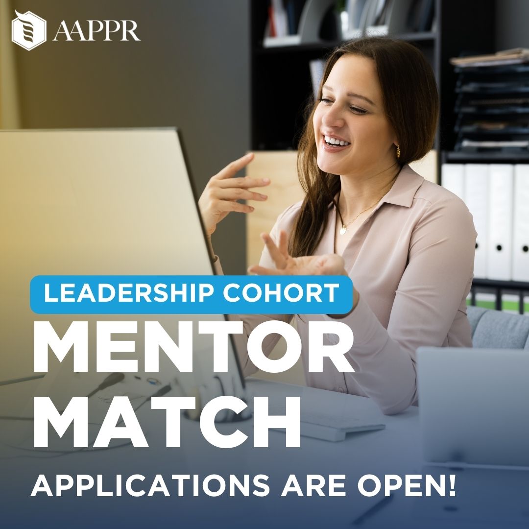 ⏰ Today is the last day to apply for the Mentor Match Leadership Level Cohort.

This exclusive program is open only to members with the Leadership Add-On. Don’t miss the chance to grow alongside other leaders in the field. bit.ly/3NmY02u 

#AAPPR