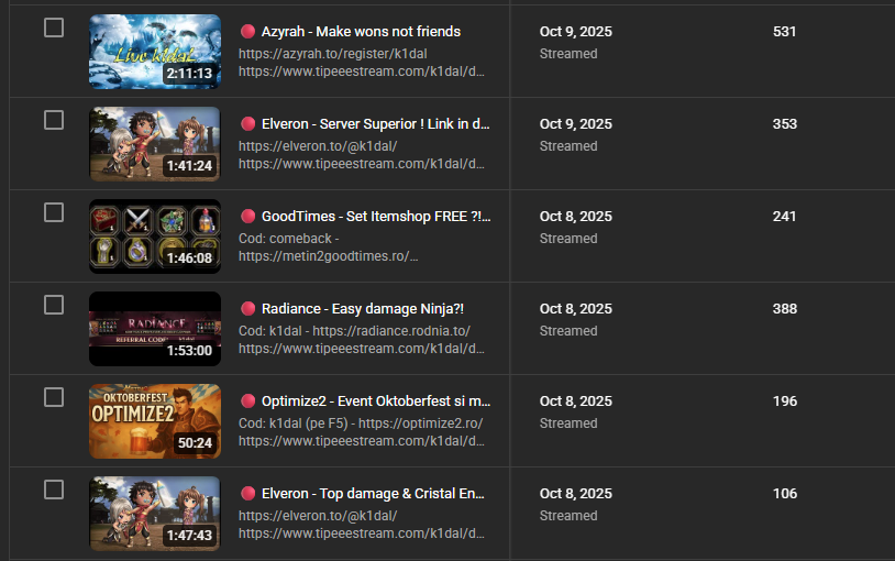 k1daLu's tweet photo. @TeamYouTube Guess what video was made with Horizontal+Vertical? 
The LAST one with ONLY 106 views... all my livestreams in the last year have 250-600 views, only this one when i tried to stream in both ways, it only made 100 views...

https://t.co/kS6IKmGJEt https://t.co/tGcVuL4rGu